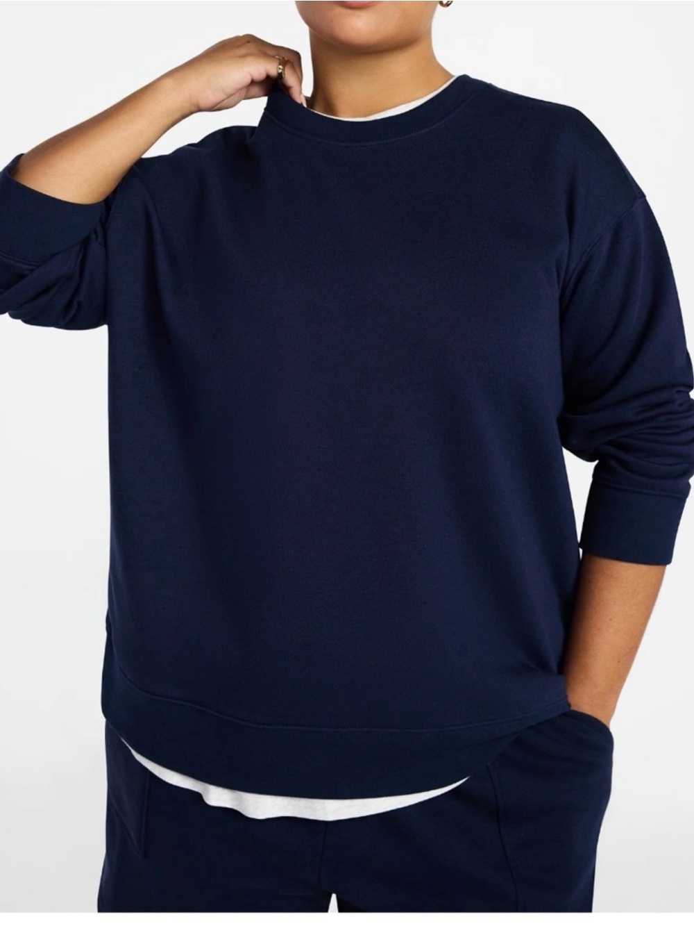 Women's Plus Size Fleece Sweatshirt with Long Sleeves Size 2X